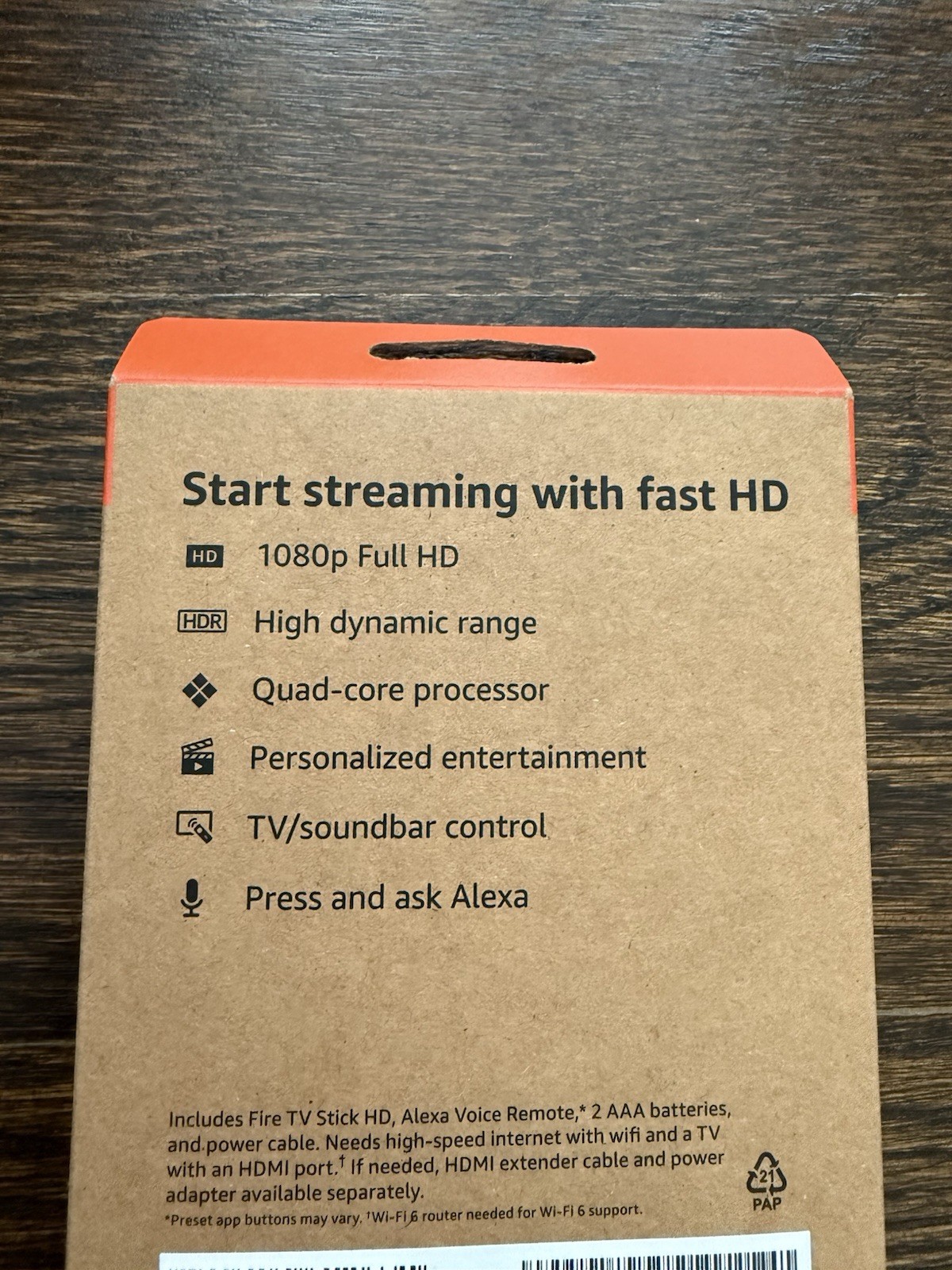 Amazon Fire TV Stick HD 2026, Streaming Free and Live TV, Alexa Voice Remote