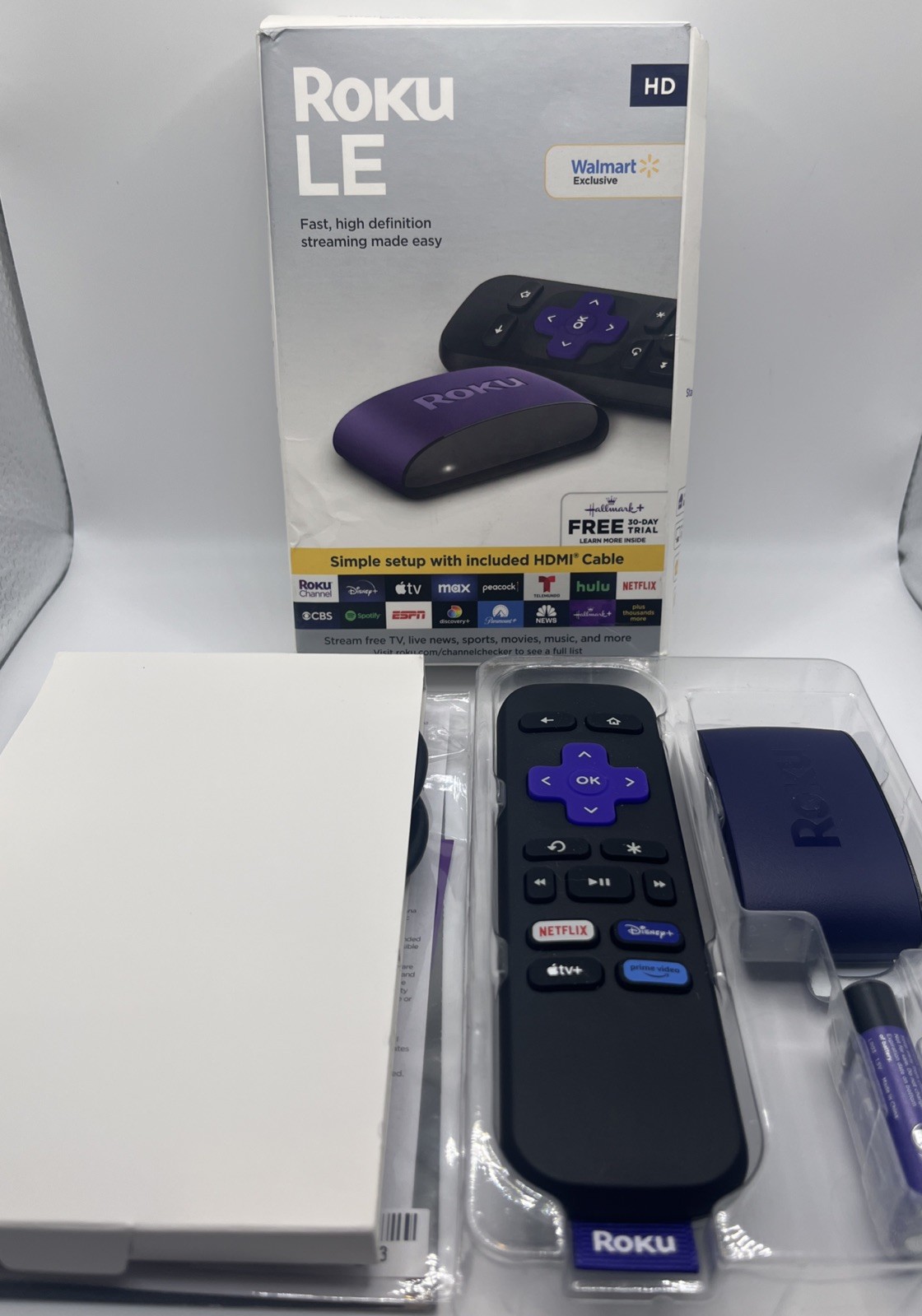 Roku LE Media Player – Black/Purple. OPEN BOX FREE SHIPPING