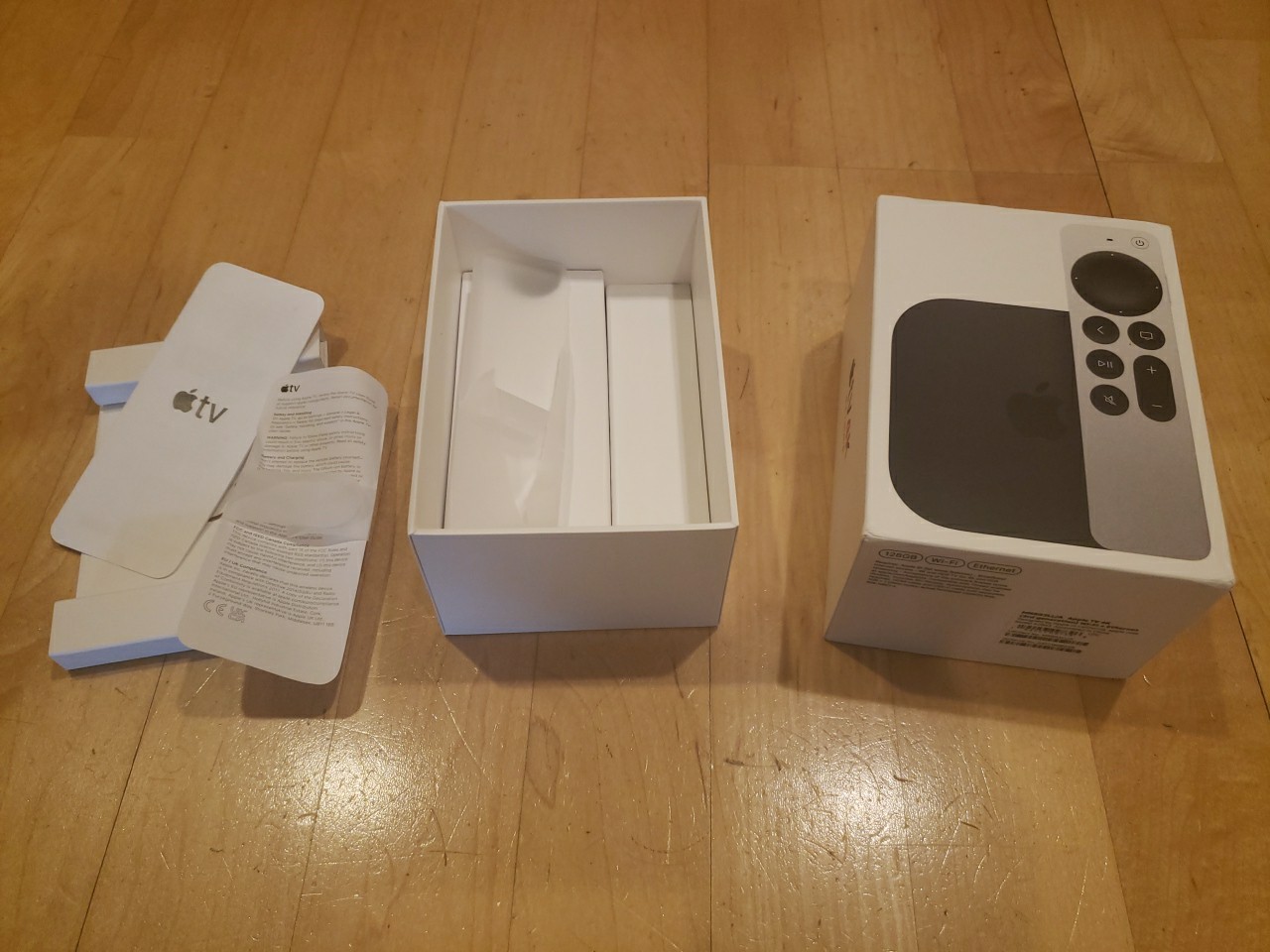 Apple TV 3rd Gen 4K 128GB A2843 Black | Empty Box Only |