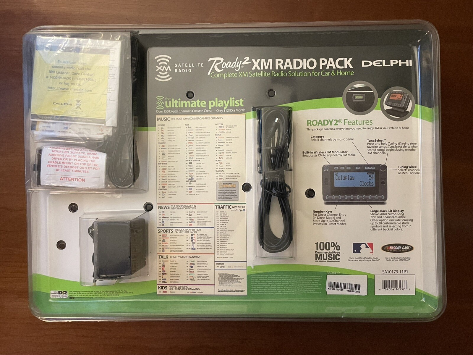 DELPHI Roady 2 XM RADIO HOME & CAR Combo Pack With Remote NEW