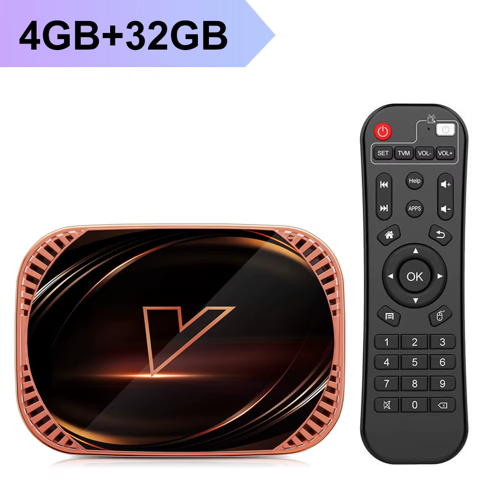 VONTAR X4 Android 11 TV Box 8K 4K Amlogic S905X4 4GB WiFi BT Media Player