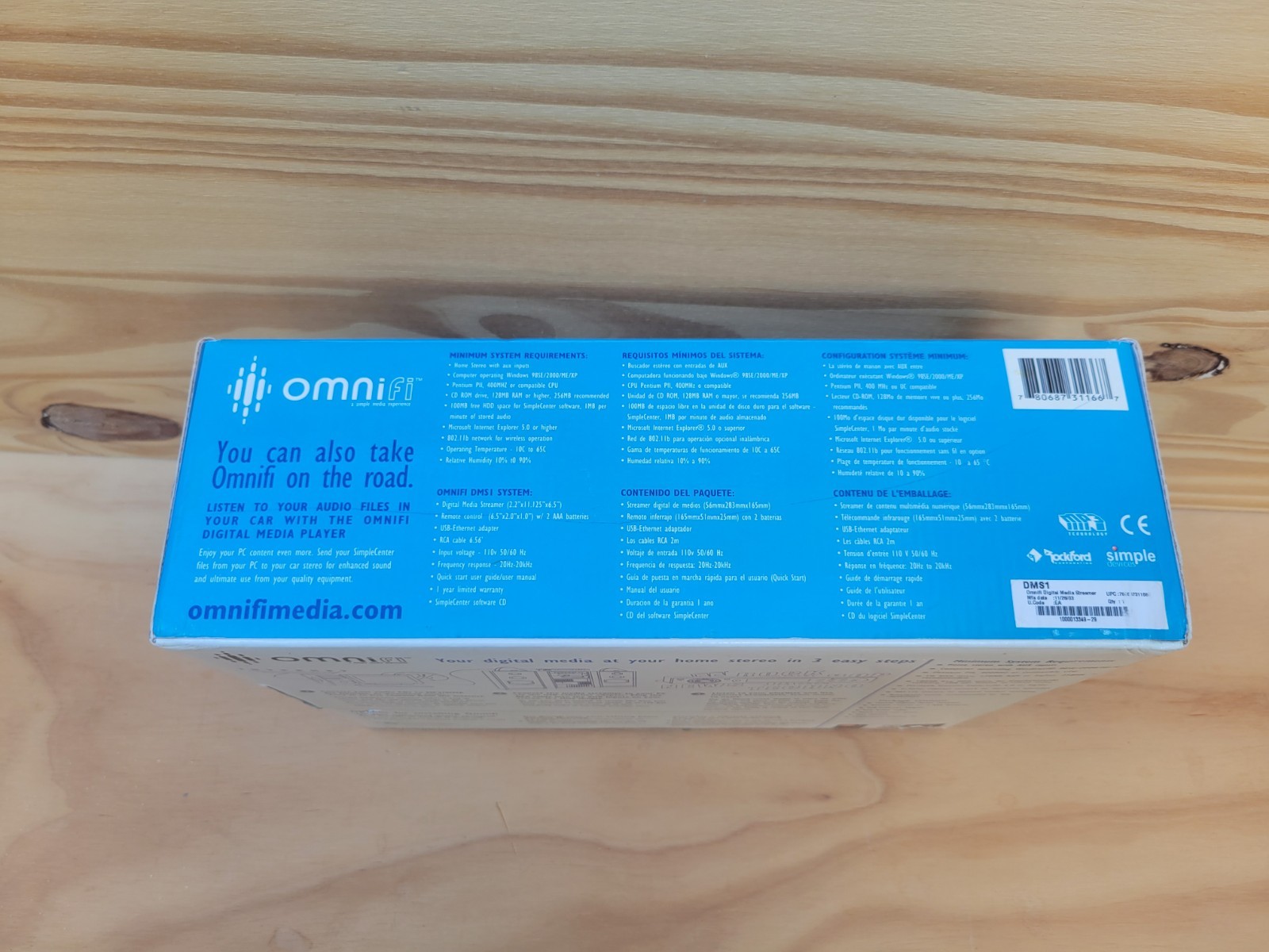 Omnifi DMS1 Wi-Fi Home Digital Media Streamer MP3/WMA Music Digital Media Player