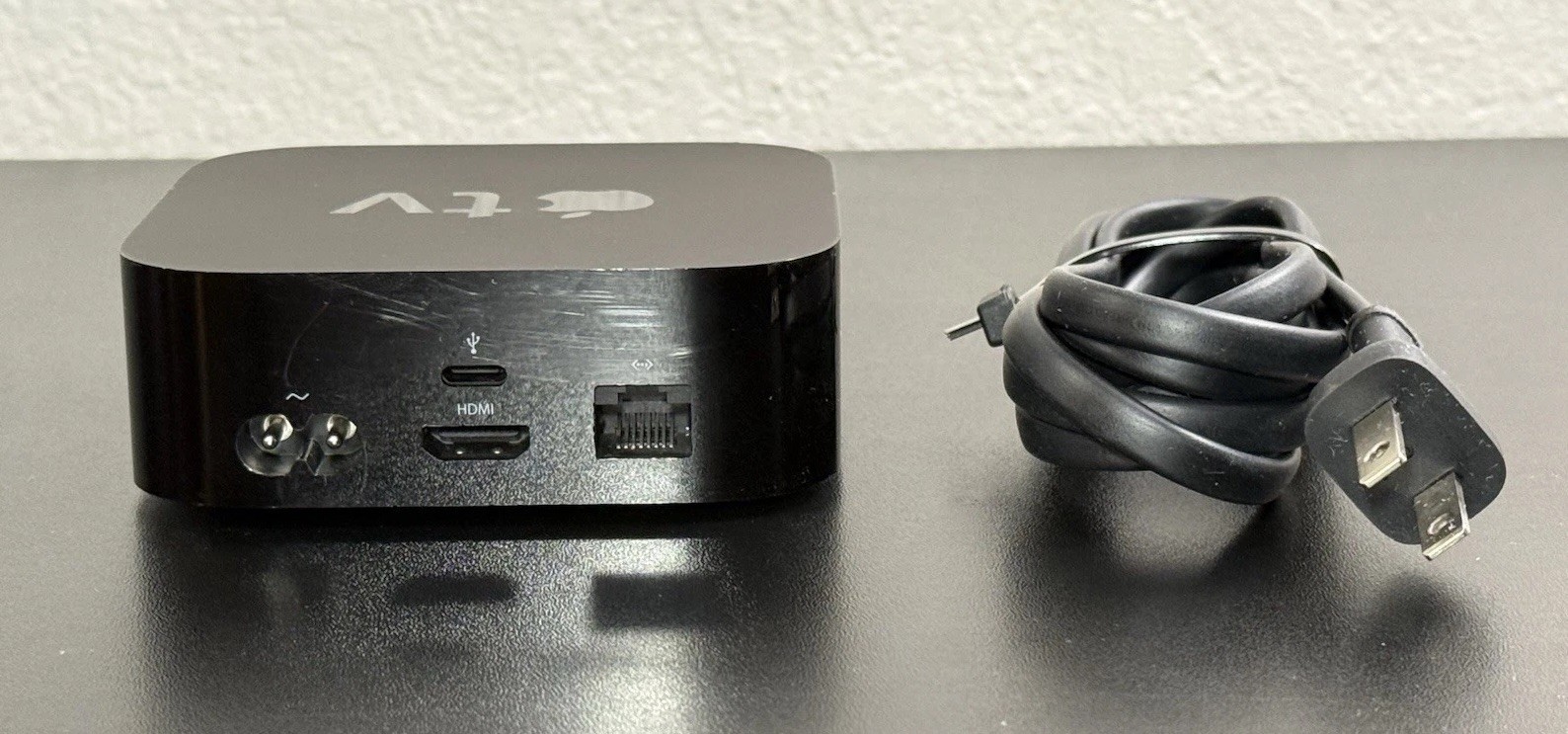 Apple TV HD 4th Gen 32GB A1625 Media Streamer w/ Power Cord No Remote 1080p FHD