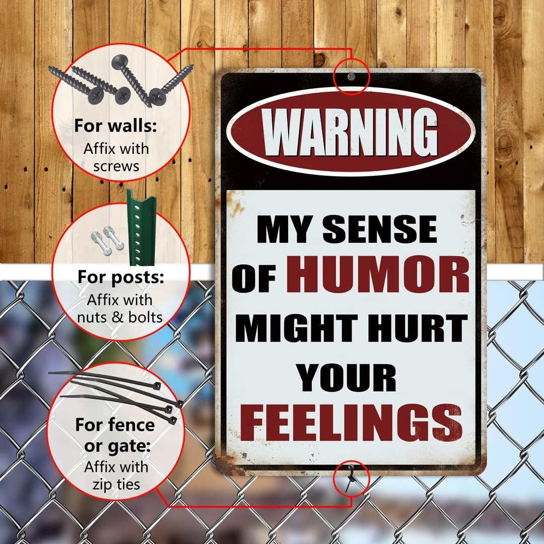 Vintage Office Decor Funny Warning Metal Tin Signs Garage Man Cave Wall Decor…