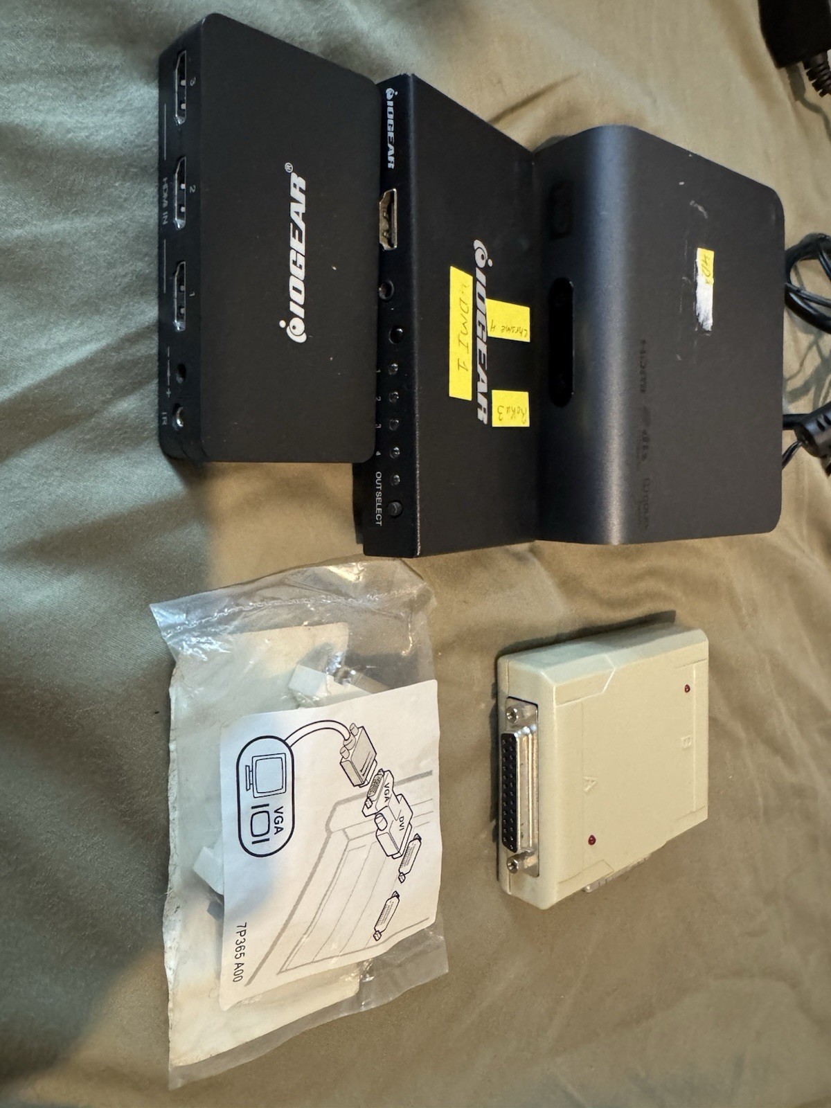 Mixed AV Electronic Lot – Digital WD TV Live IOgear HDMI Switch VGA VA Gear