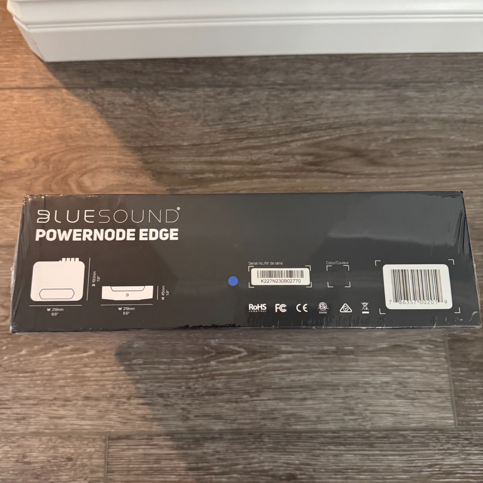 Bluesound POWERNODE Edge Wireless Music Streaming Amplifier (Black), NEW