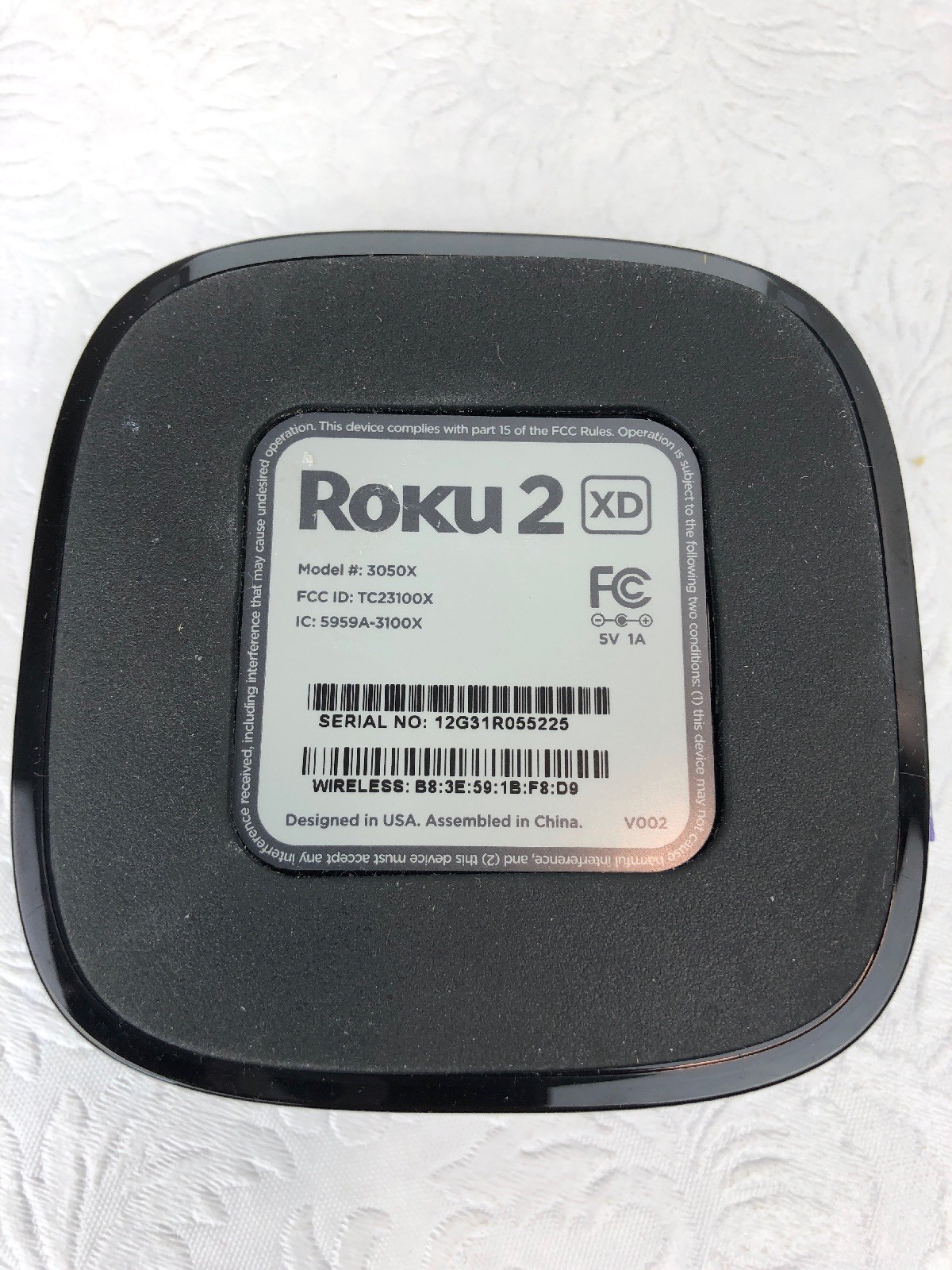 Roku 2 XD 3050X (2nd Generation) Media Streamer Power & HDMI Cord Included