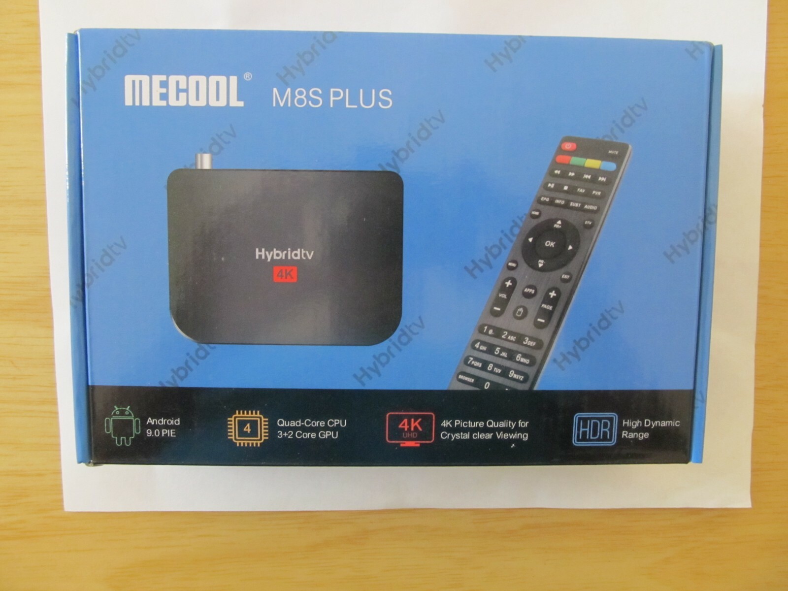 MECOOL M8S PLUS SMART Android 9.0 Box 2GB+16GB, Hybridtv H.265/VP DECODE WIFI
