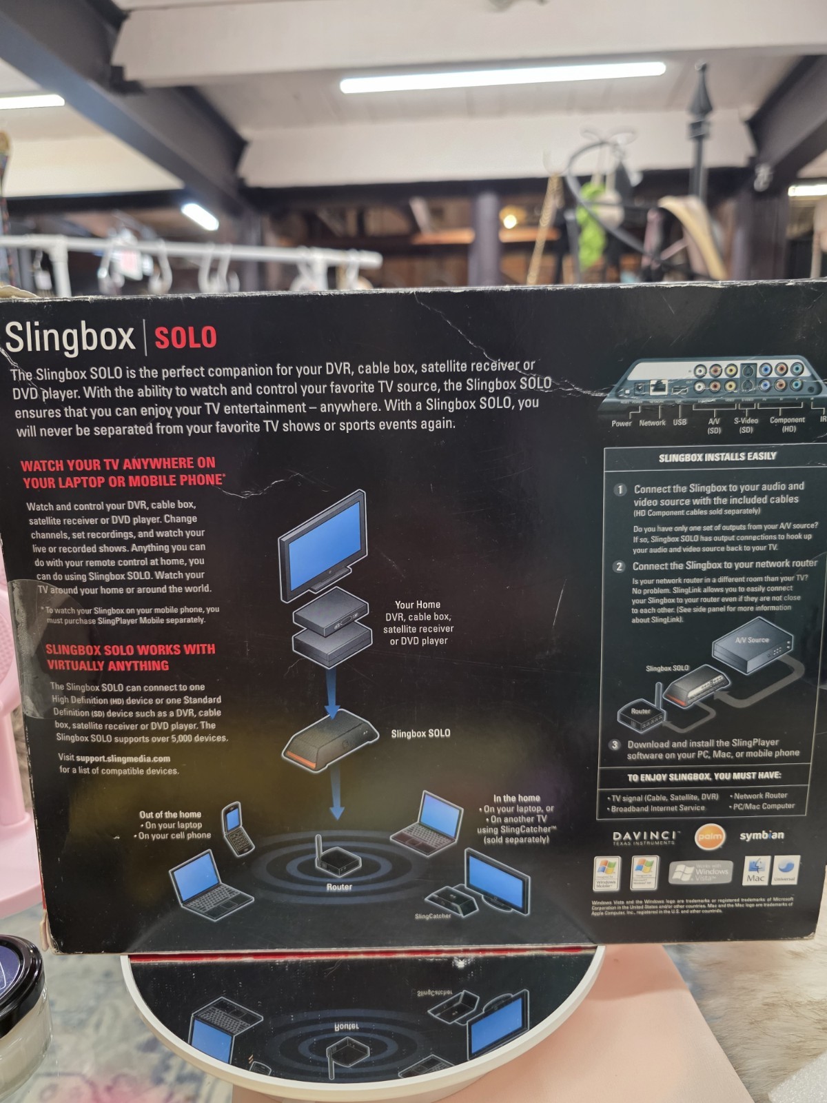 Sling Media Slingbox SOLO Digital Media Streamer With All Cords