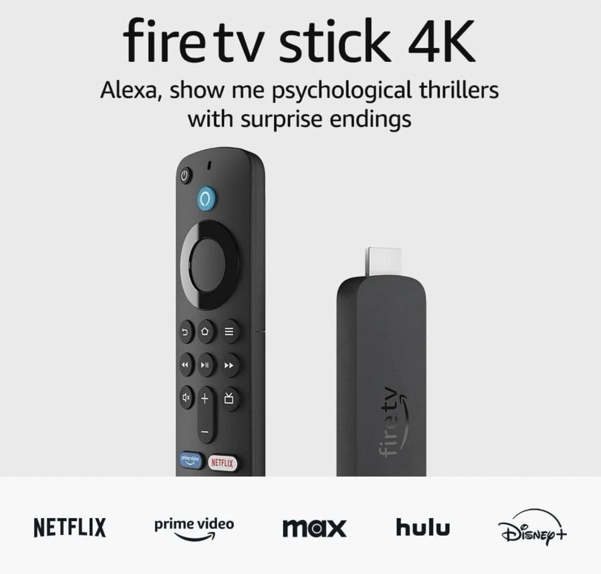 Brand NEW Amazon Fire TV Stick 4K 2nd Gen Ultra HD TV Remote Alexa Voice Control