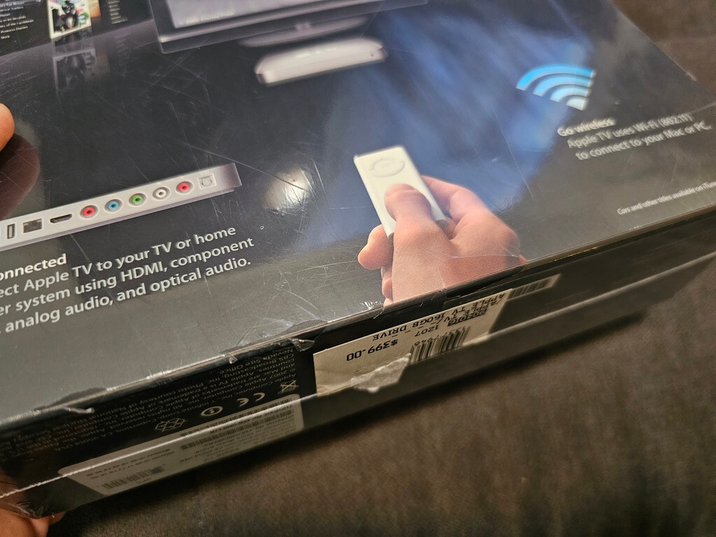 RARE MAC + PC Apple TV (1st Generation) 160GB Media Streamer. A1218. NEW SEALED.