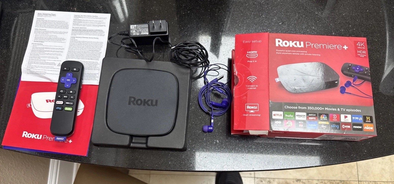 Roku Premiere + Plus 4K HDR Streaming Media Player 4630R