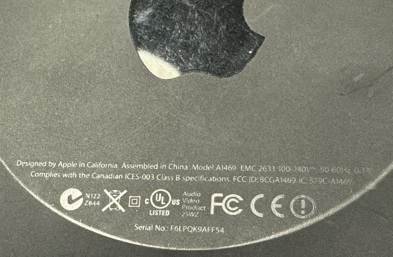 Apple TV 1st Generation A1469