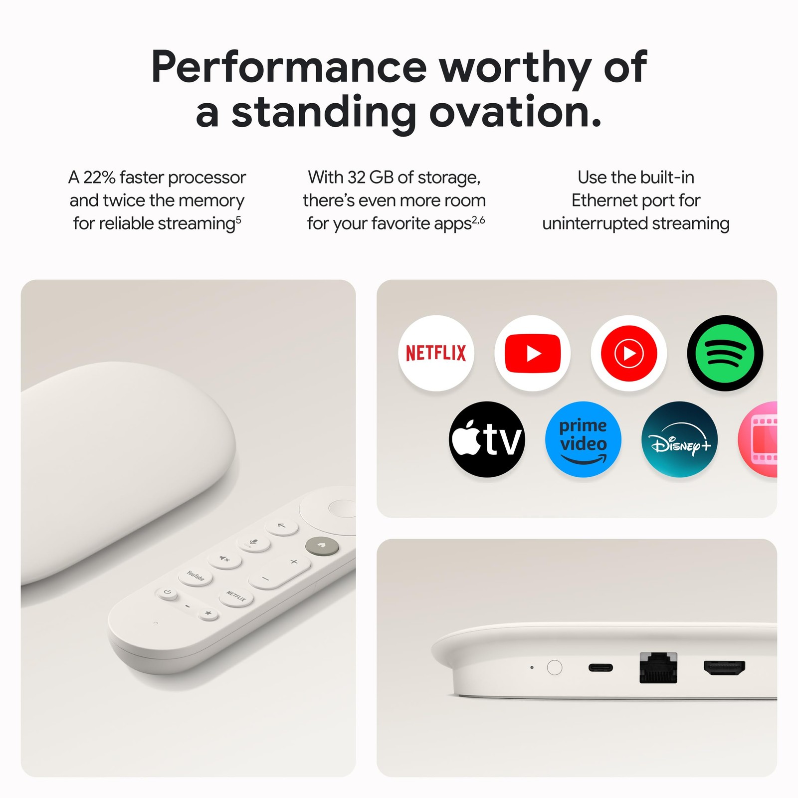 TV Streamer 4K – Fast Streaming Entertainment on Your TV with Voice Search Re…