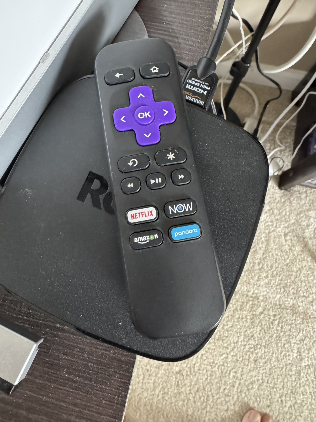 Roku Premiere 5th Generation 4K Media Streamer 4620X – Black W/ Power HDMI Cable