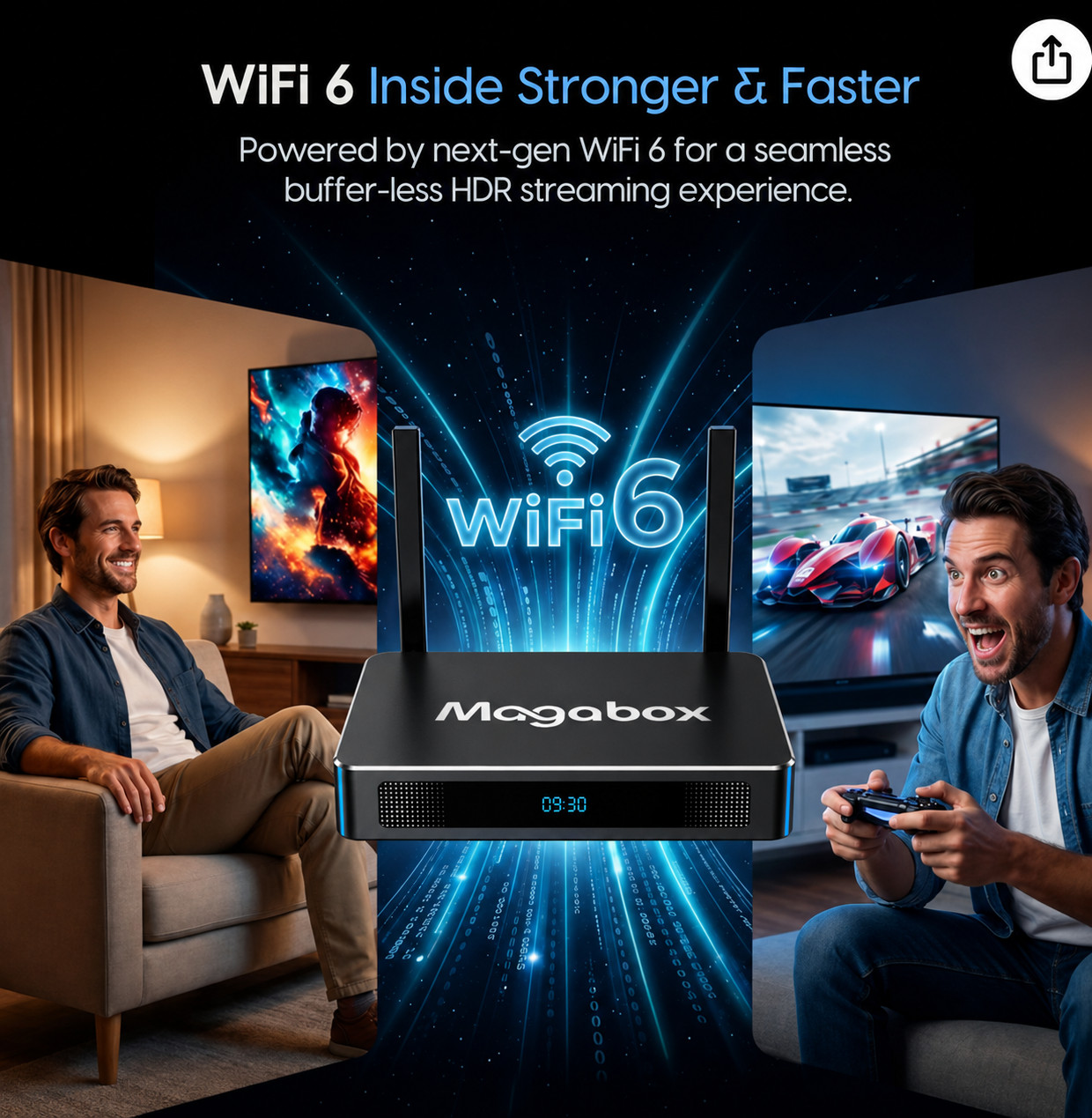 Accept Offers Magabox MG5Plus 2000+channel Streaming TvBox Superbox replacer
