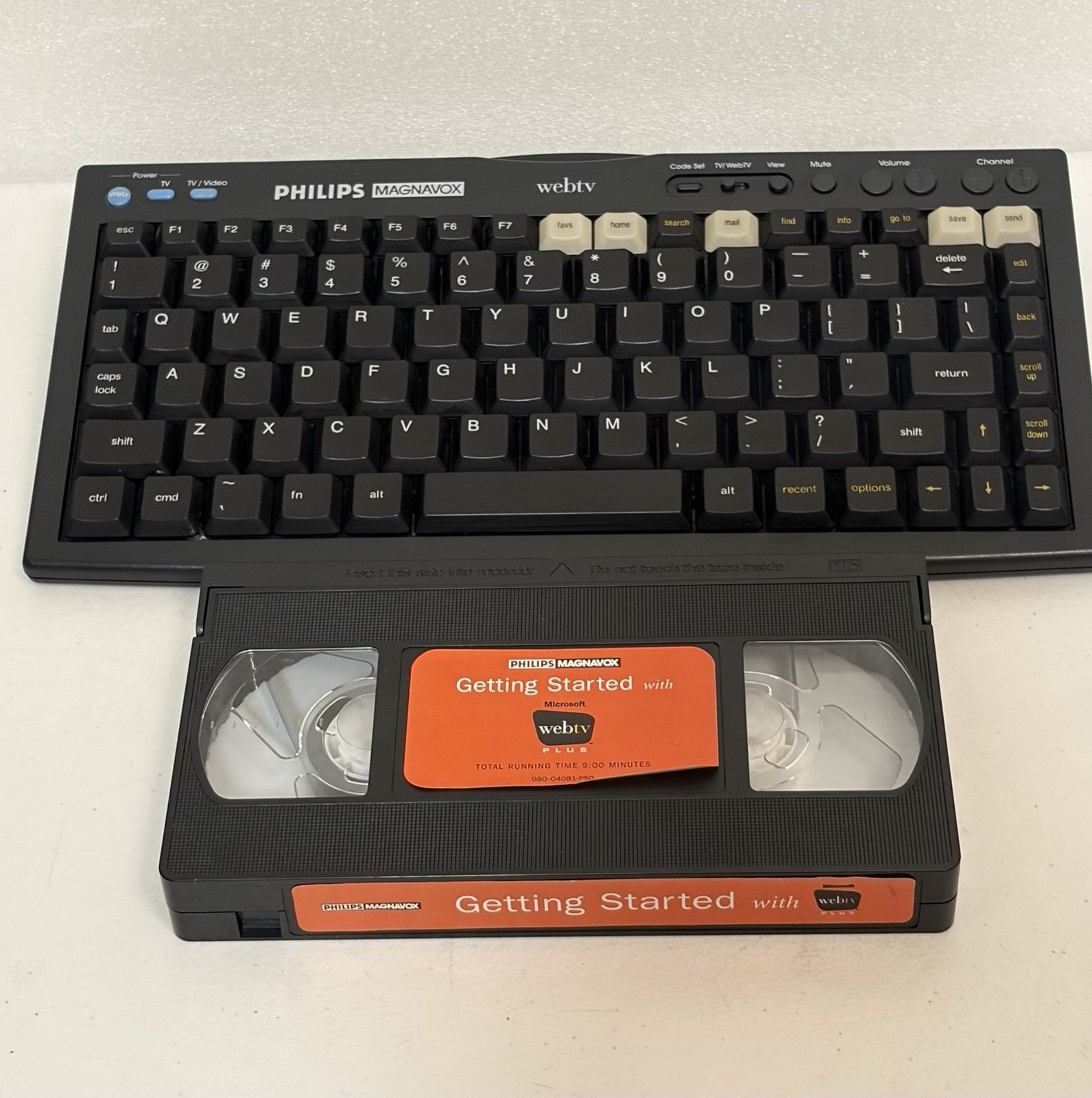 VTG Philips Magnavox WebTV Receiver MAT976A101 Complete Remote Keyboard WebEye