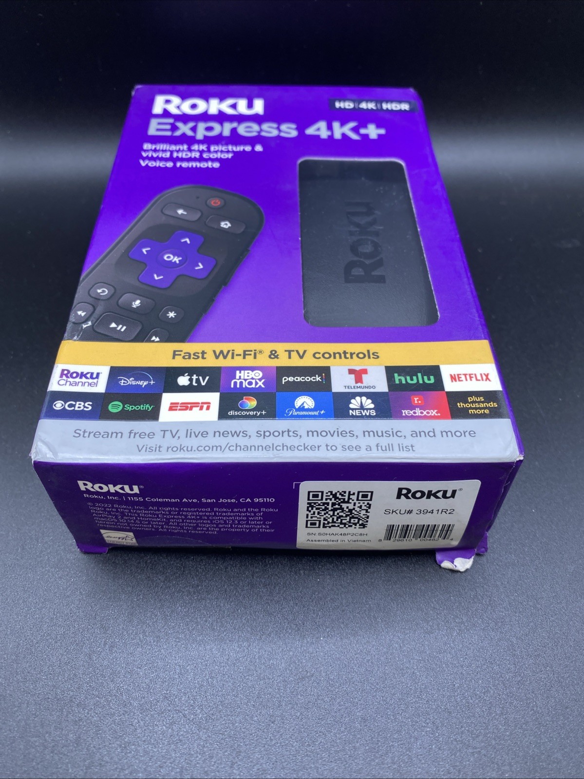 Roku Express 4K+ 3941R2 4K HDR Media Streamer