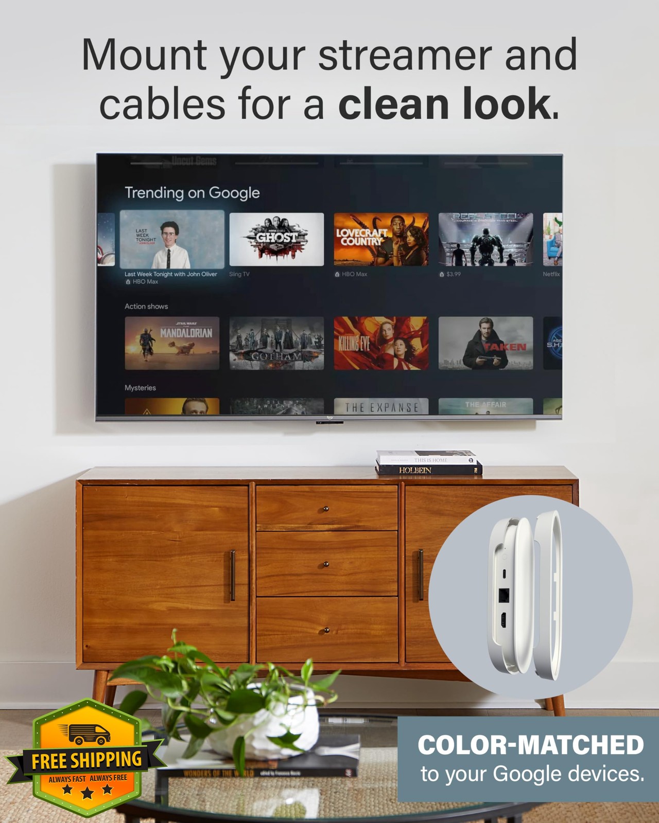 Sanus Google TV Streamer Voice Remote Mount Kit