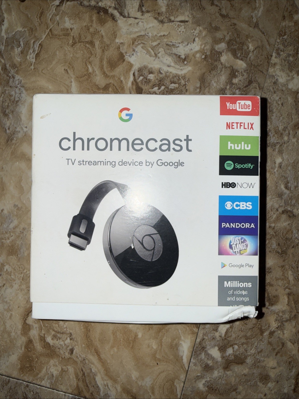 Google Chromecast (2nd Generation) HD Media Streamer – Black (GA3A00093-A14-Z01)