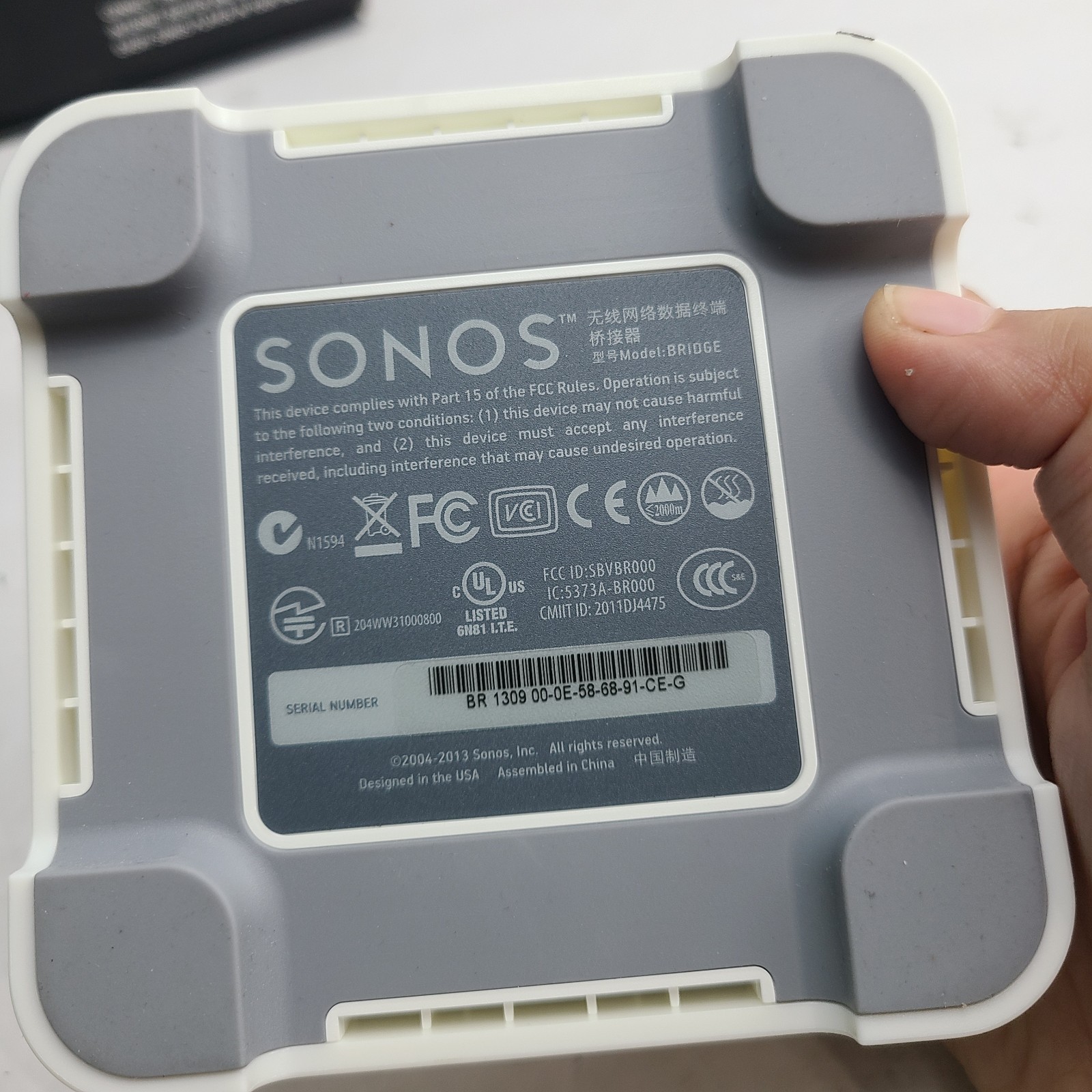 Sonos Connect BRIDGE – White Wireless Hifi System