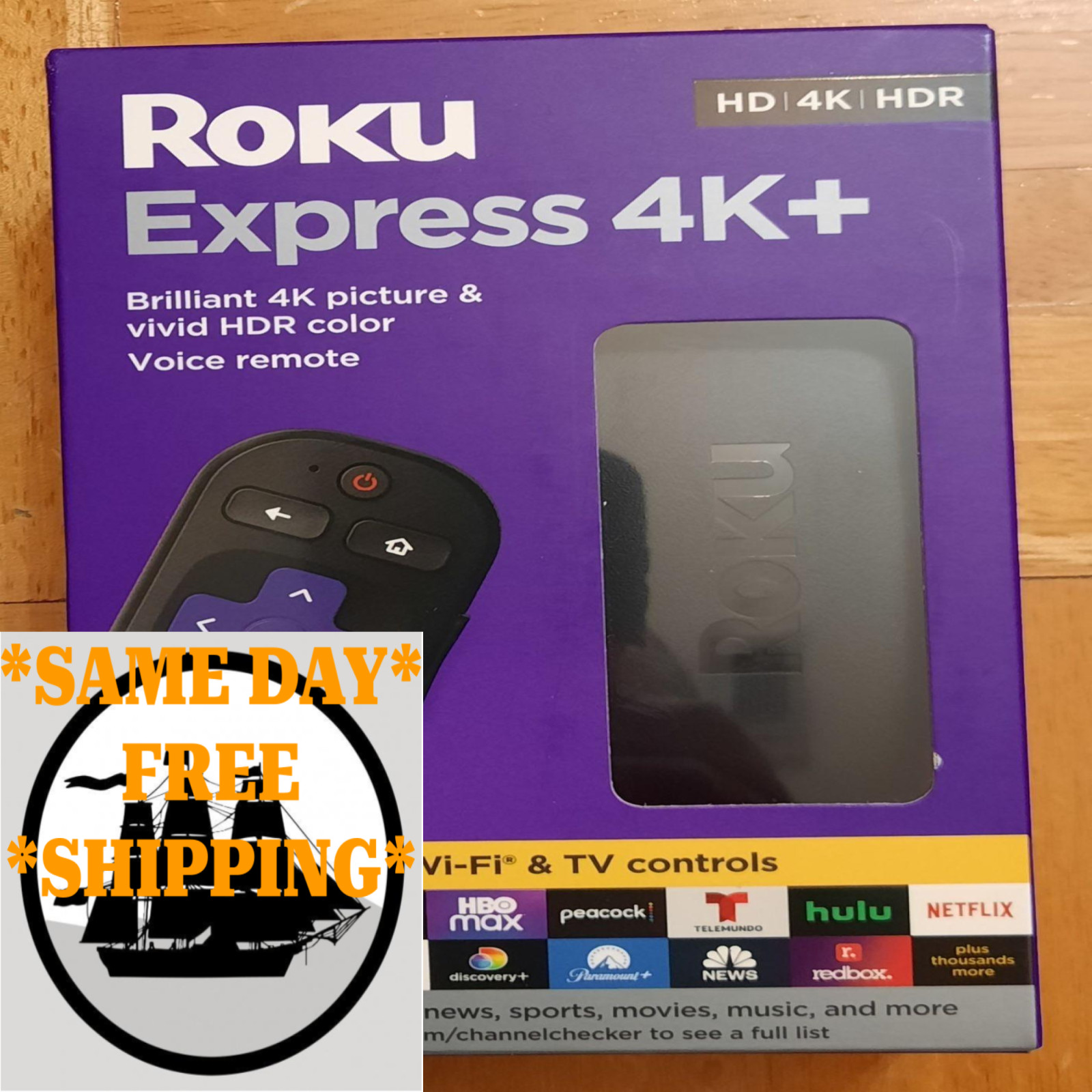 Roku Express 4K+ 2021 | Streaming Media Player HD/4K/HDR with Smooth Wireless St