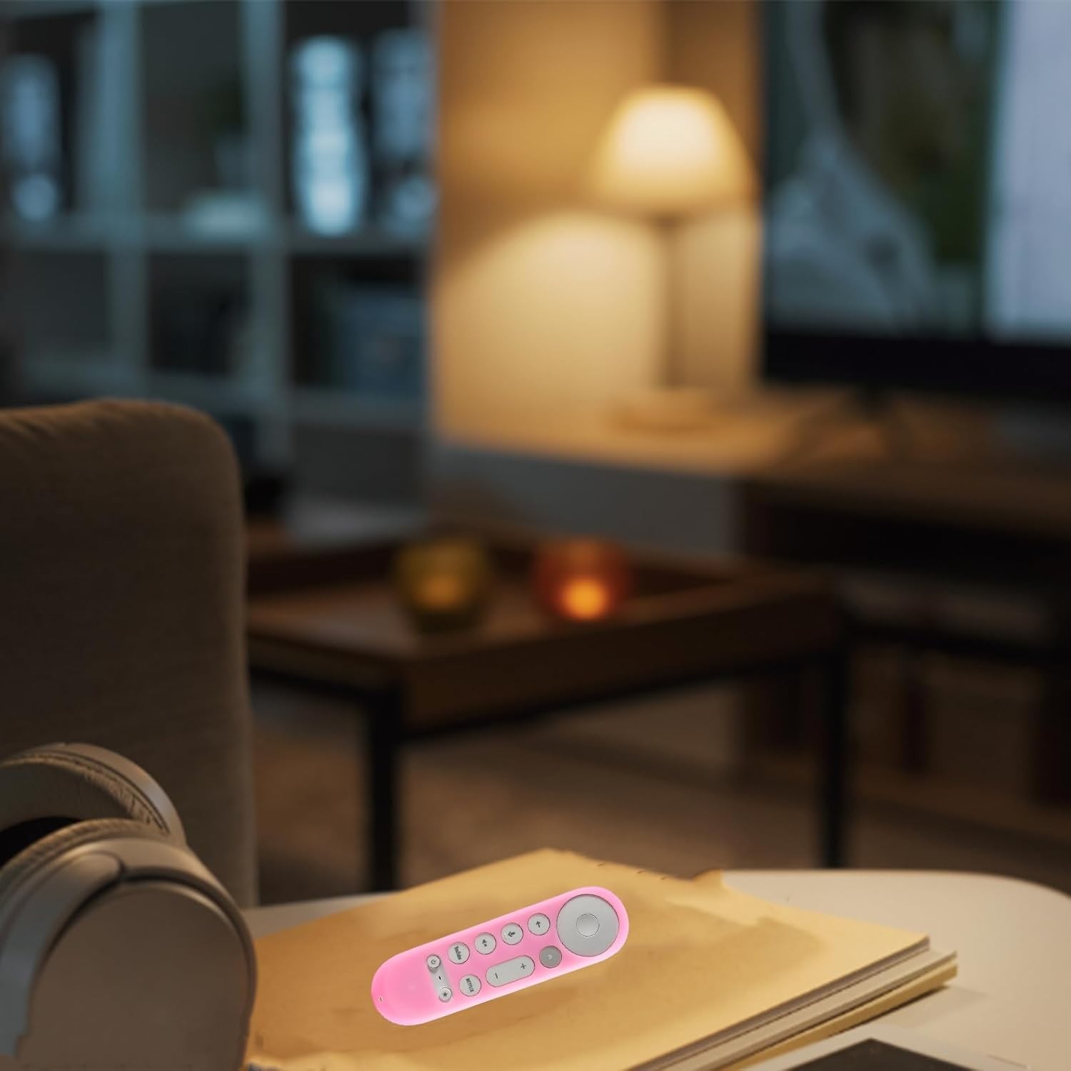 Glow Pink Google TV Chromecast 4K 2024 Remote Case Glow in Dark