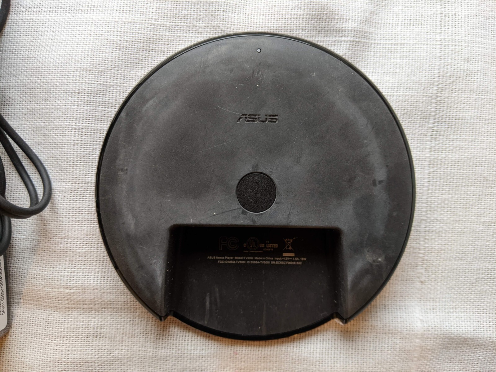 ASUS Nexus Player 1080p TV500I Android With And Power Cable – Tested- No Remote