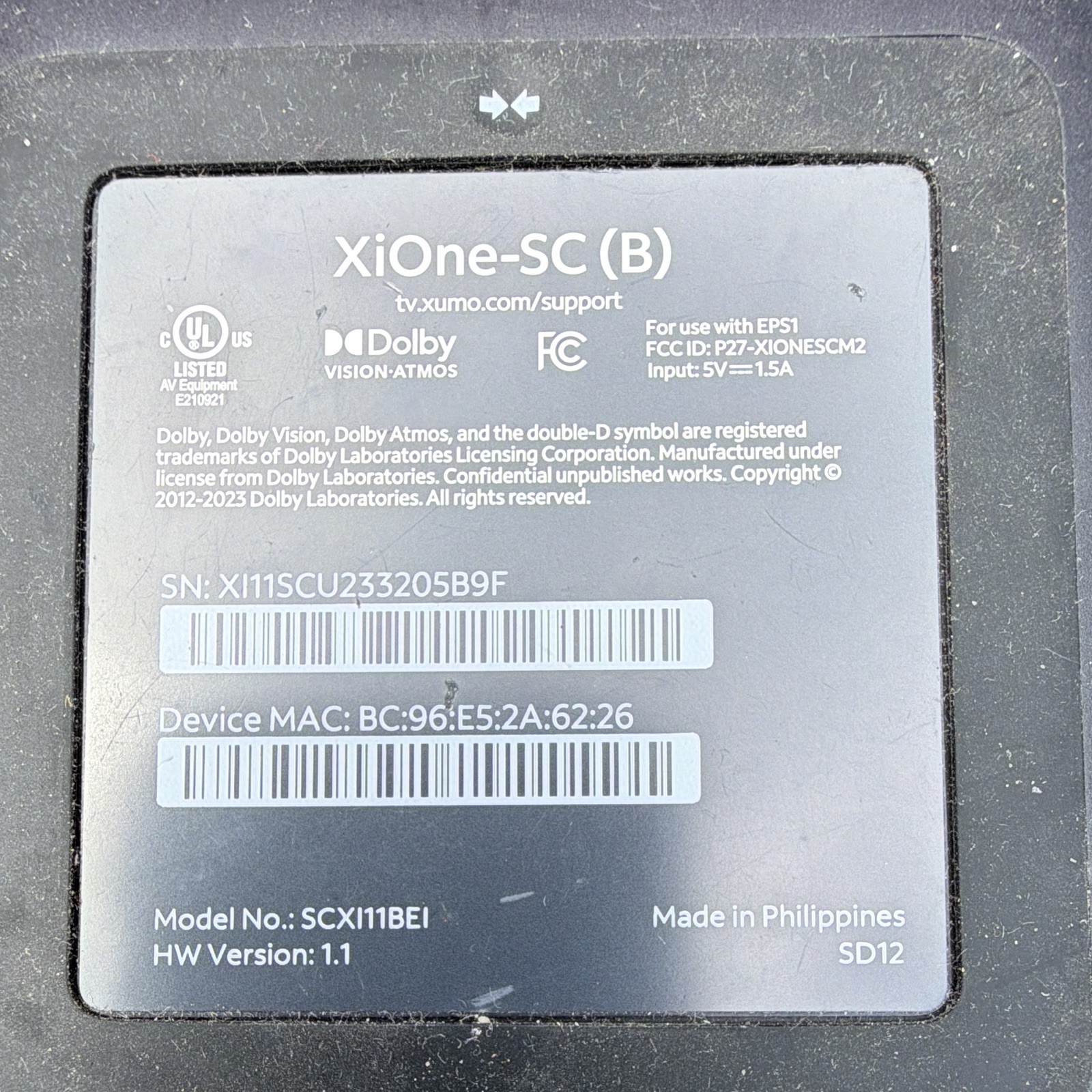 Xumo XiOne-SC (B) 32GB 2160p Dolby Vision/Atmos Android TV Wi-Fi HDMI