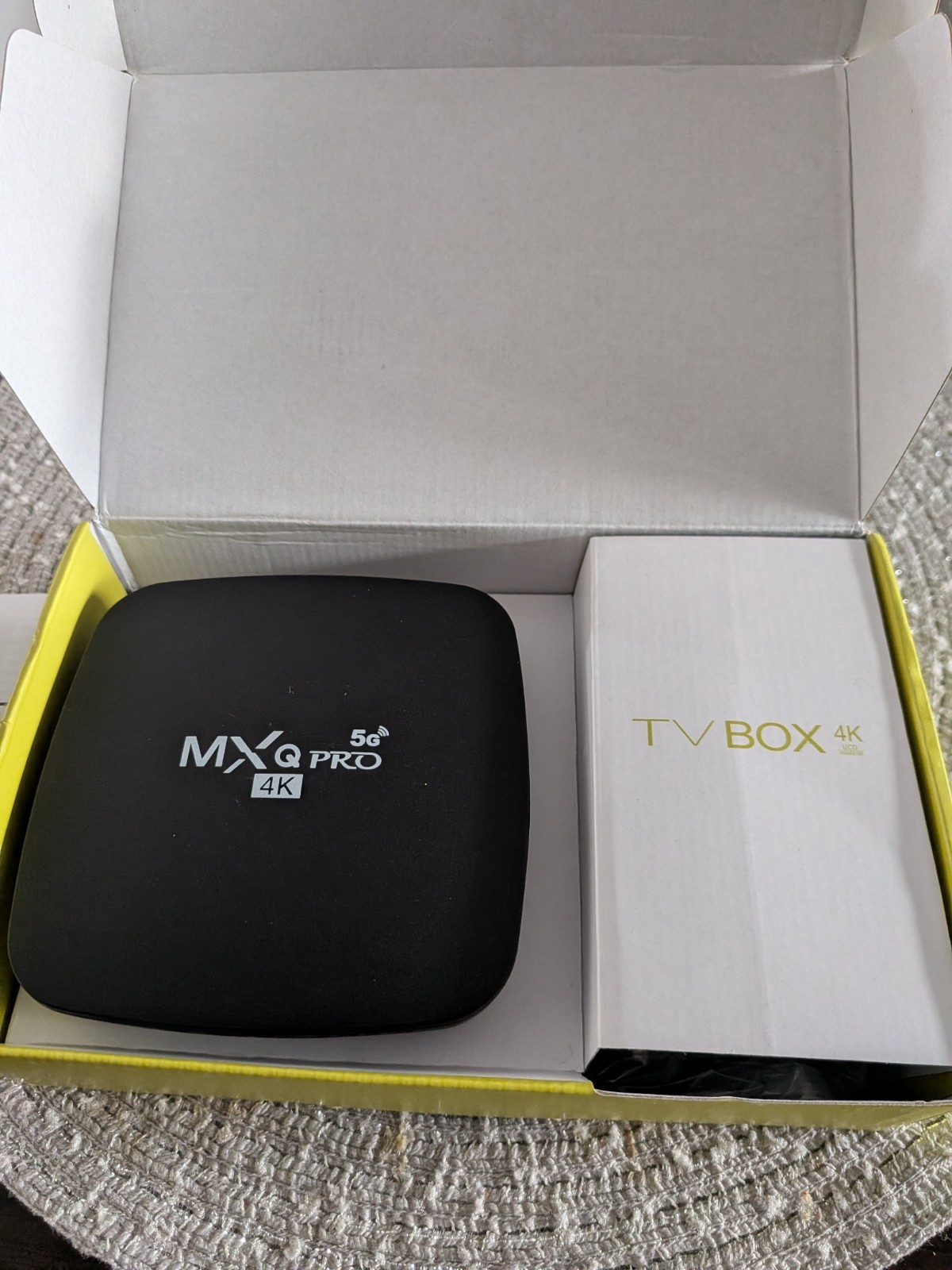 MXQ Pro 4K Smart TV Top Box – Black