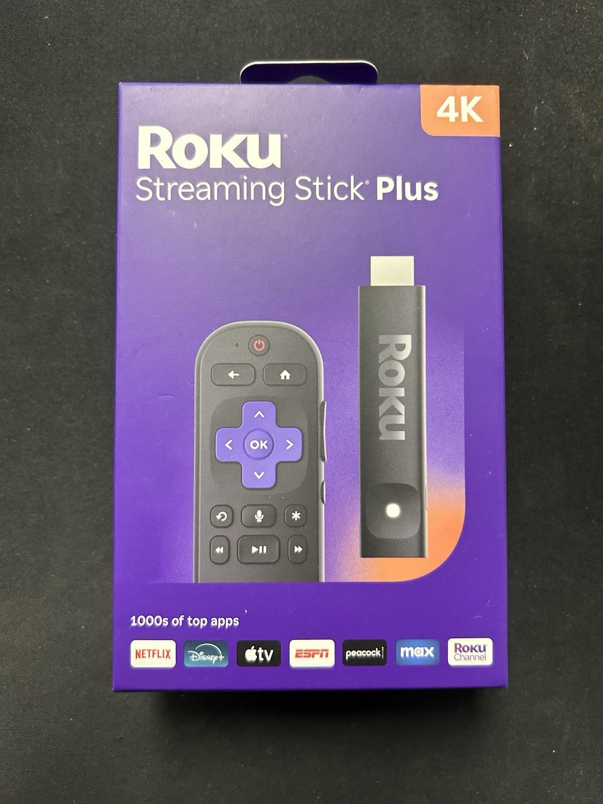 Roku Streaming Stick Plus 2025 – 4K & HDR Roku Streaming Device for TV with Voic