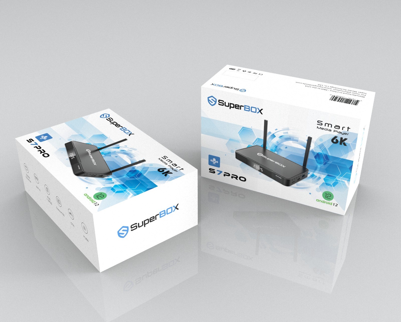 New SuperBox S7 Pro Smart Android TV Box 6K Ultra HD Media Player