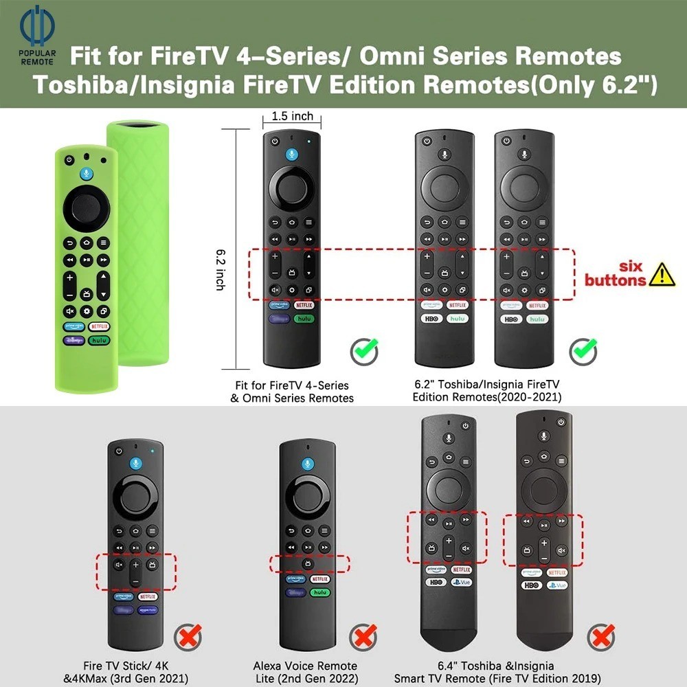 New Case Cover for 2021 Amazon Fire TV Stick 3rd Gen Alexa Voice Remote Control
