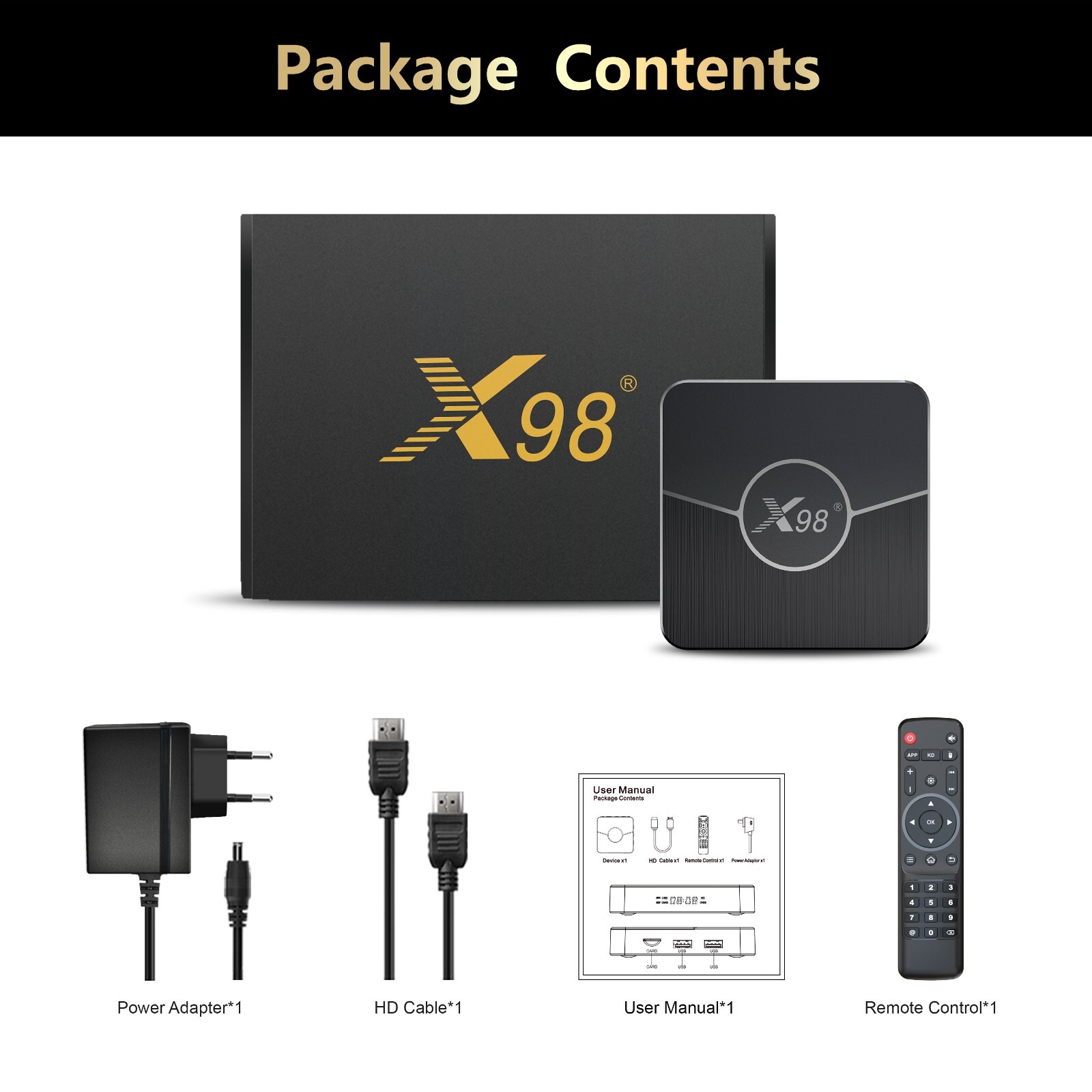 X98 Plus Android 11 TV Box Amlogic S905W2 AV1 2.4G/5G Dual Wifi BT5.0 Player