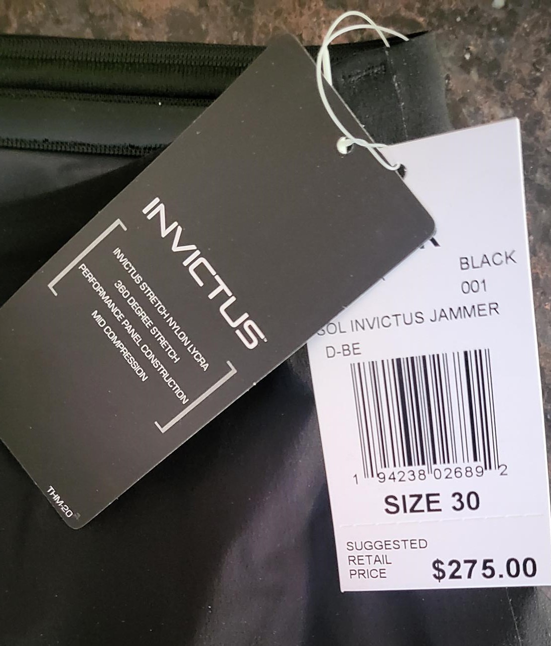 TYR Men’s Invictus Solid Jammer Black Size 30 NEW Save 40% Professional Swimsuit