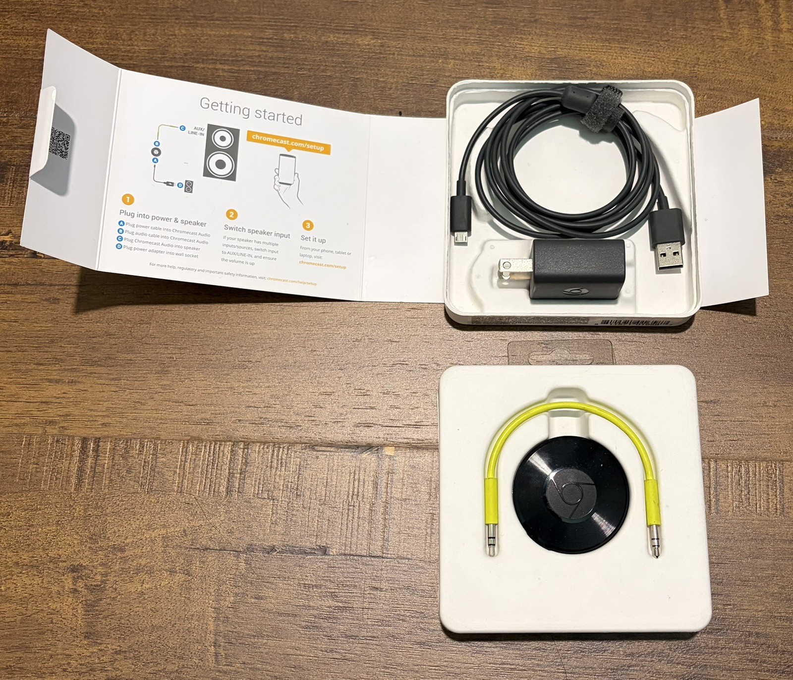 Google Chromecast Audio Media Streamer – RUX-J42 (Black)
