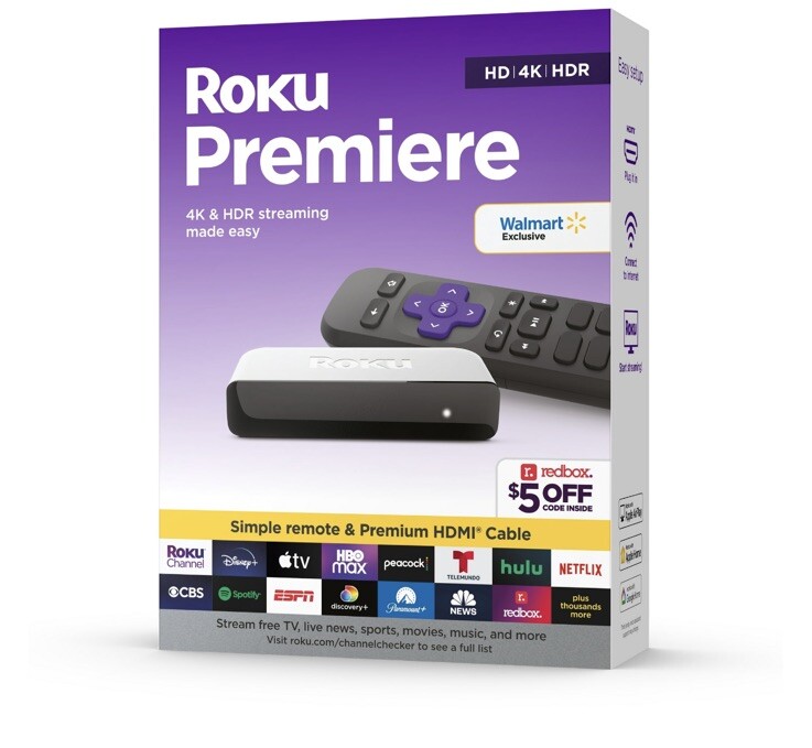 Newest Roku Premiere 3920R HD / 4K / HDR Streaming Media Player, Latest Version.