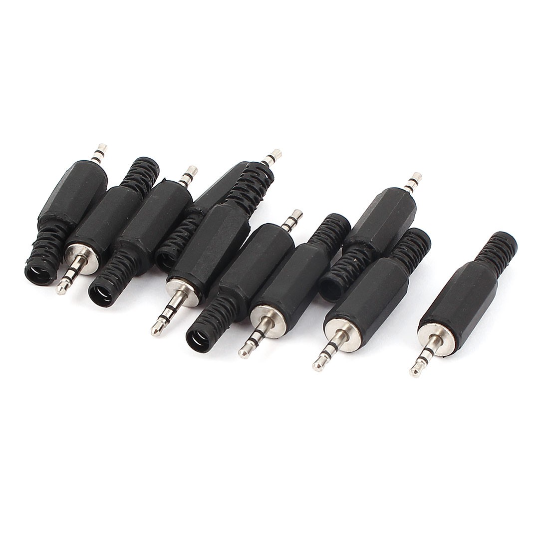 10pcs 2.5mm Stereo Male Jack DIY Audio Connector for MP3 Headphone