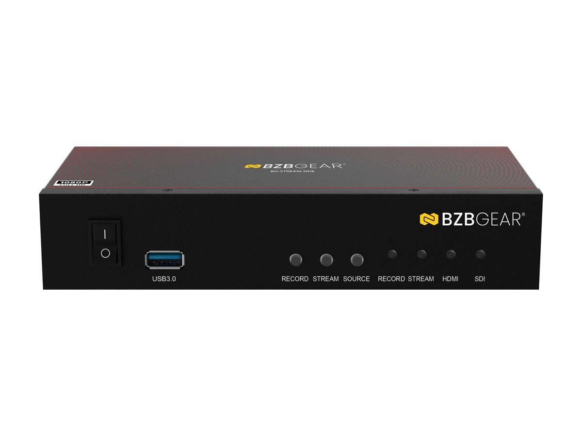 BZBGEAR 1 Channel SDI/HDMI Encoder/Decoder/Recorder w/ Audio/USB 3.0/NDI Support
