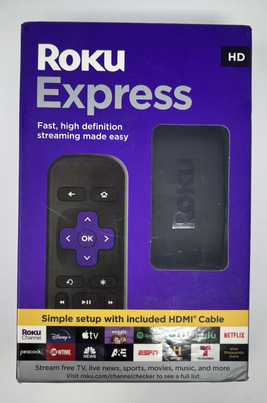 Roku Express Cable Remote – Black 3960R (I)