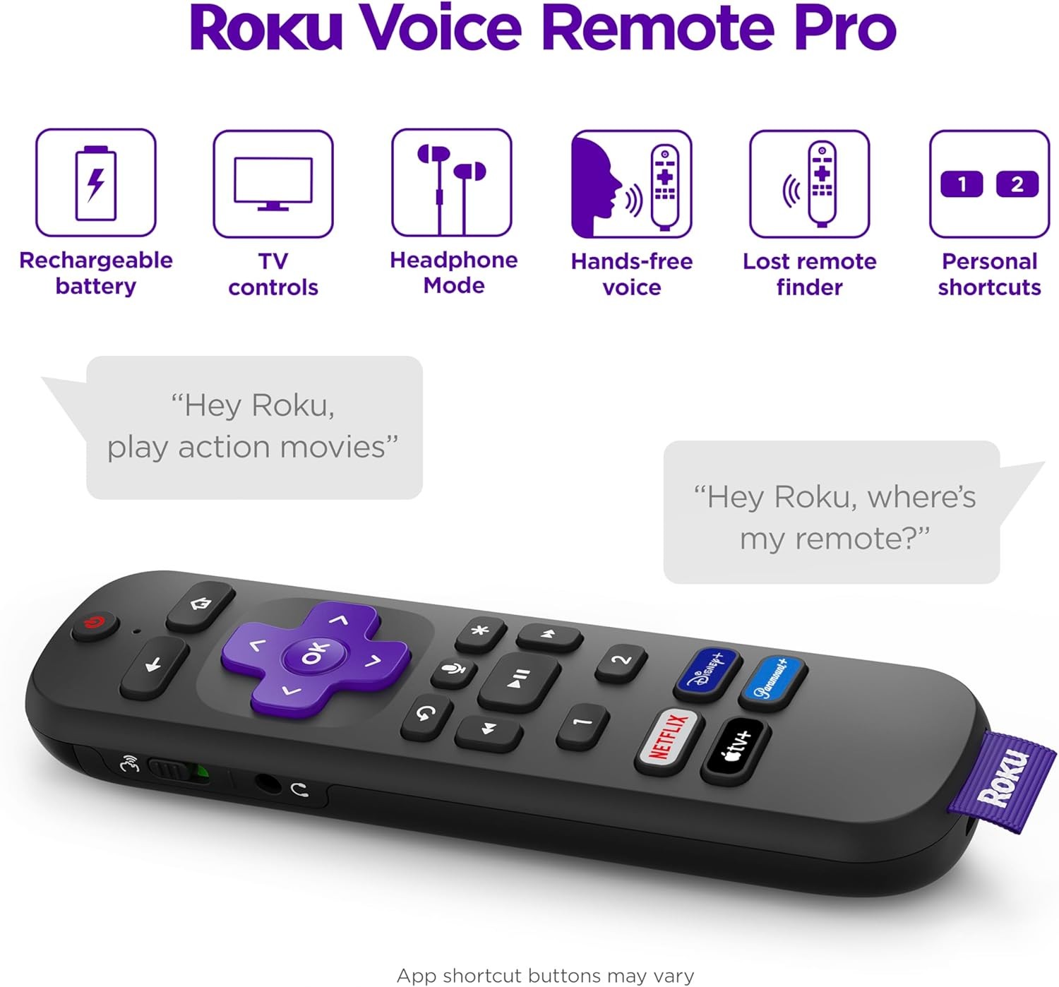 Roku Ultra LT Streaming Device 4K/HDR/Dolby Vision Roku Voice Remote 4801RW