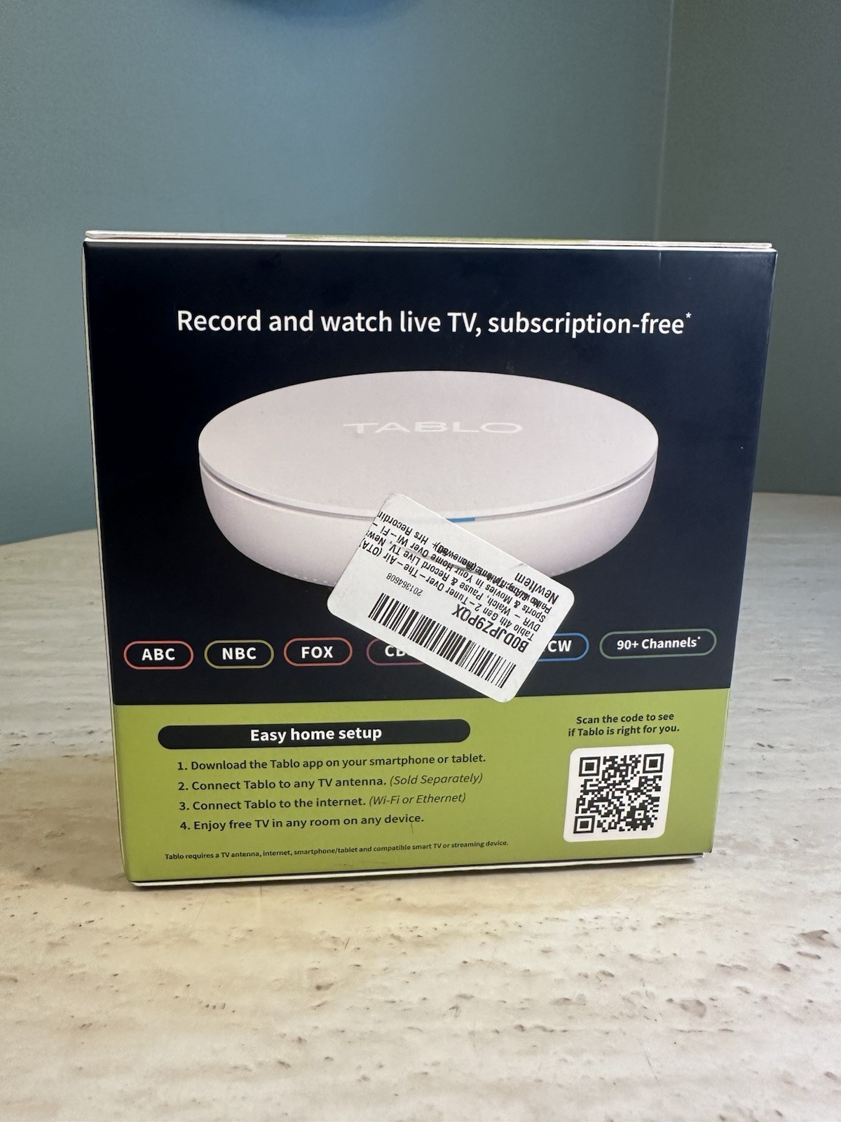 Tablo 4th Gen 2-Tuner Over-The-Air DVR Watch/Record Live TV TF1282B-R New/Sealed