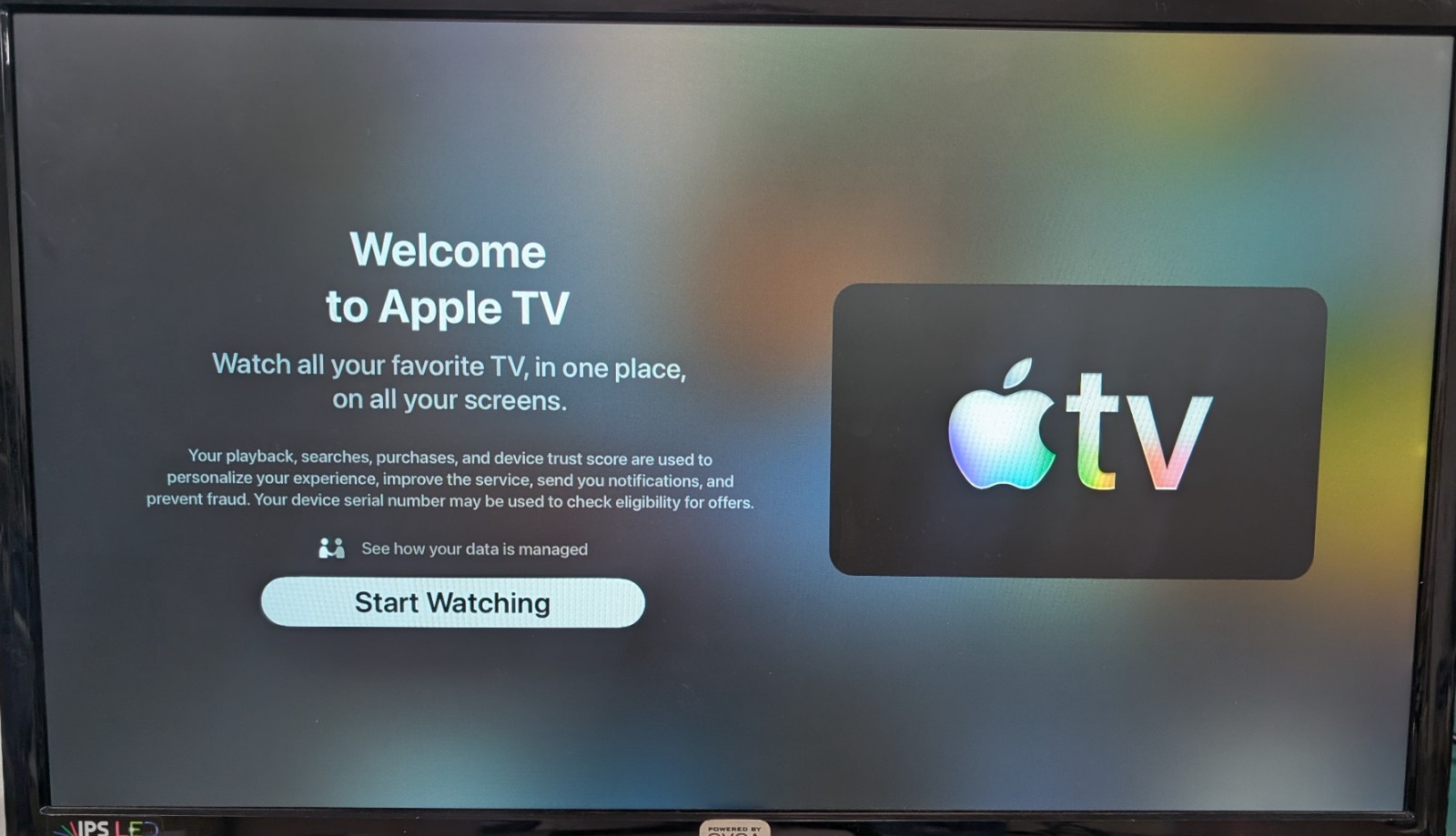 Apple TV A1625 4th GEN MR912LL/A 32GB HD Streamer/ Tested & Updated, Works Great