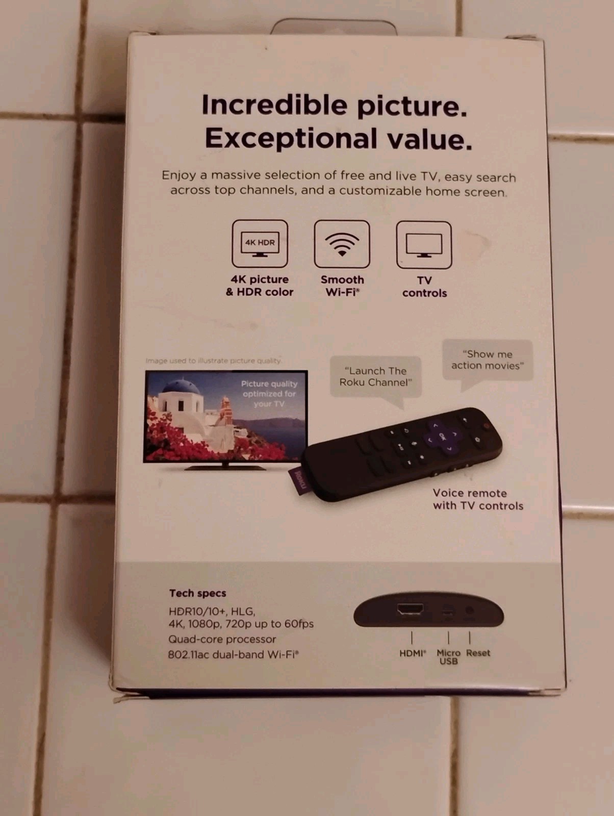 Roku Express 4K+ HD Streaming Media Player Easy Set up – NEW In Box