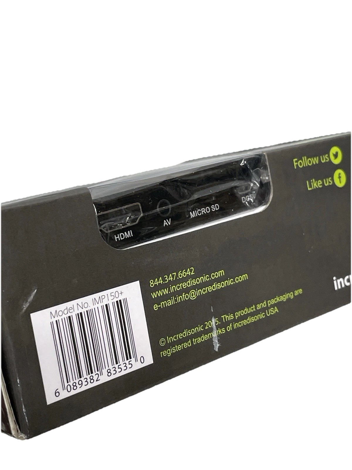 IncrediSonic Ultra Play IMP150+ Ultra Portable Digital Media Player USB SD NEW!