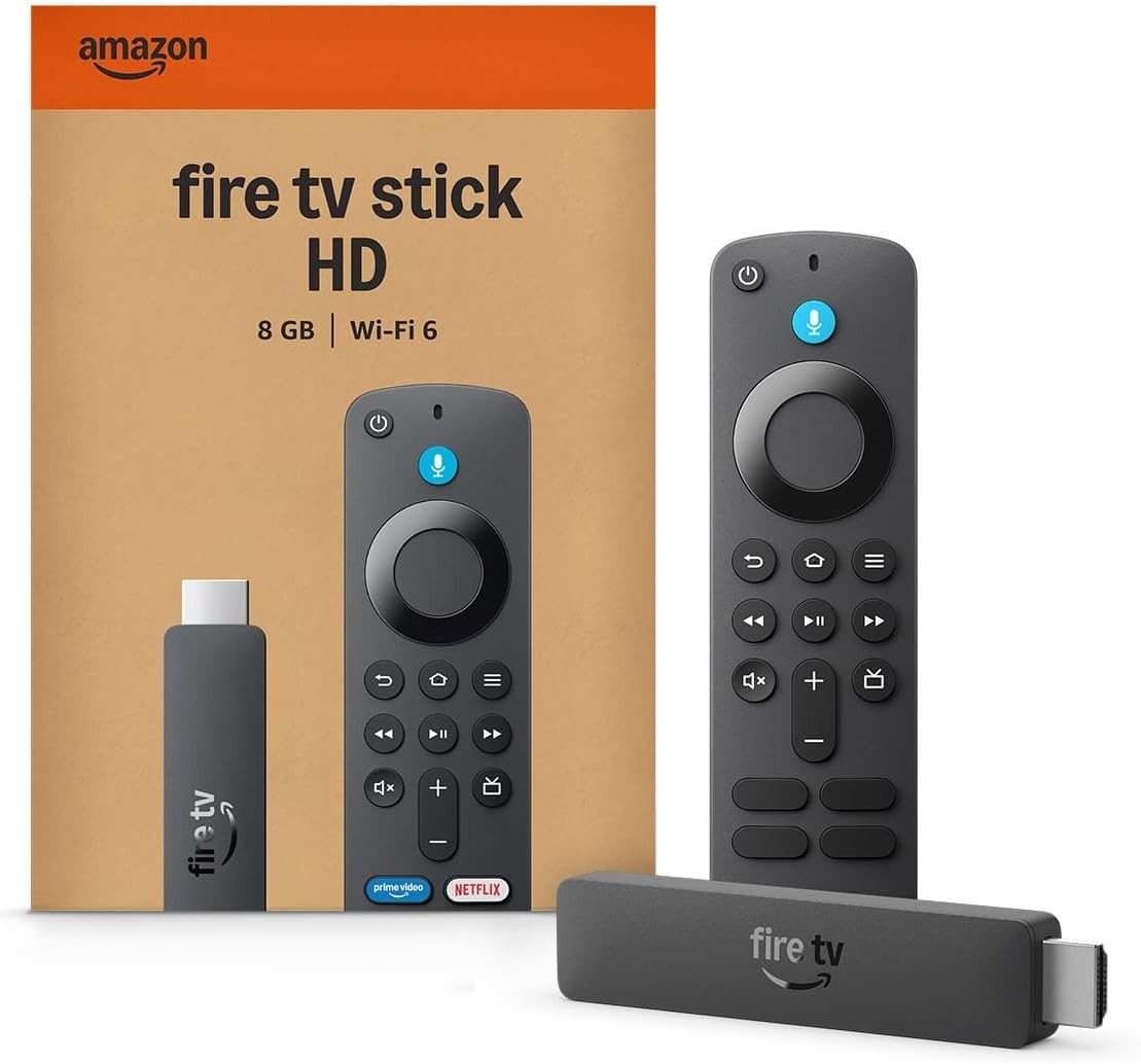 Amazon Fire TV Stick HD (newest model) free and live TV Alexa Voice Remote 8GB