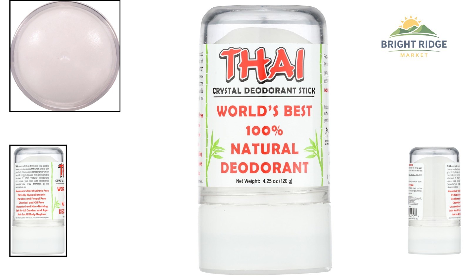 Unscented Hypoallergenic Deodorant Stick, 4.25 Ounces for All Skin Types