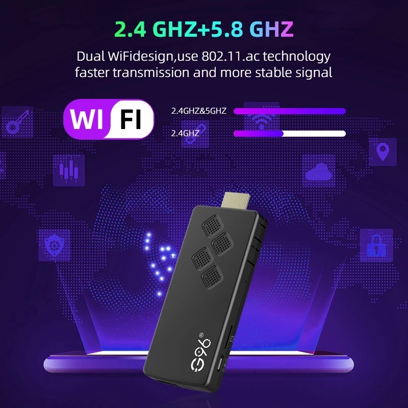 G96 Android 13 TV Stick 8K Streaming Media 2GB+16GB Allwinner H313 NEW UK