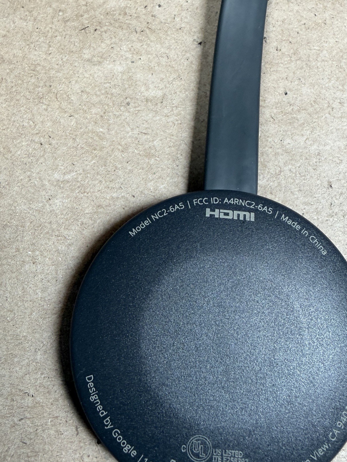 Google Chromecast 2nd Generation 1080p Media Streaming Device – Black (NC2-6A5)