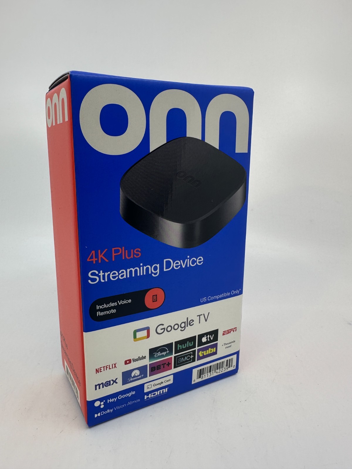onn Google TV 4K PLUS Streaming Device (2025) 4K UHD, Dolby Vision, Dolby Atmos